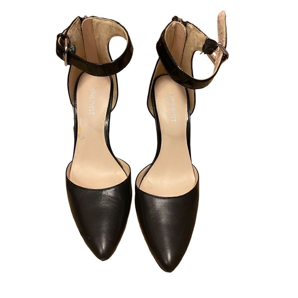 Nine West - Black Leather Heels - 7.5